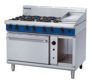 Blue Seal Evolution G58C Six Burner Convection Oven Range with Griddle