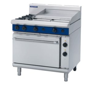Blue Seal Evolution GE506B Two Gas Burner Electric Static Oven Range with Griddle