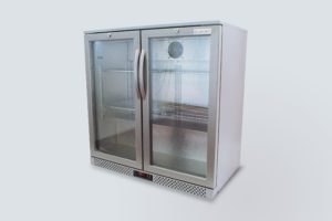 Belmont BC9007G Double Hinged Silver Door Bottle Cooler