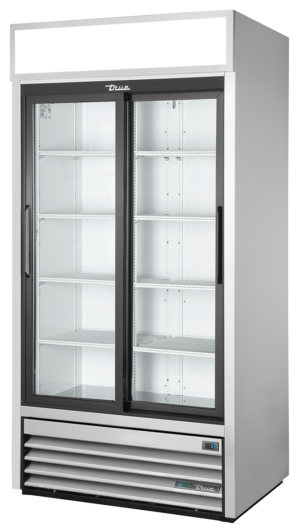 True GDM-33-HC-LD Double Glass Door Merchandiser