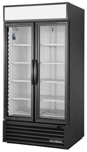 True GDM-35-HC~TSL01 Double Glass Door Merchandiser