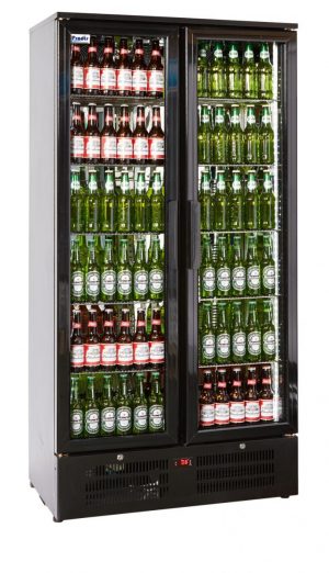 Prodis NT20-HC Double Black Door Upright Bottle Cooler
