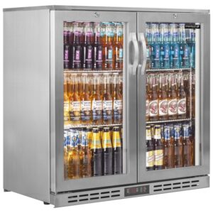 Interlevin PD20H SS Double Door Stainless Steel Bottle Cooler