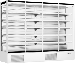 Prodis XMD2500-P-FGD-W White Panoramic Frameless Glass Door Multideck