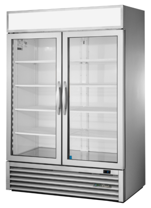 True GDM-49-HC~FGD01 Double Glass Door Merchandiser