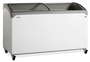 Tefcold NIC500SCEB Sliding Curved Glass Lid Chest Freezer