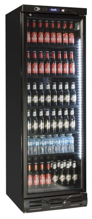 Prodis XD380K Black Single Glass Door Display Refrigerator