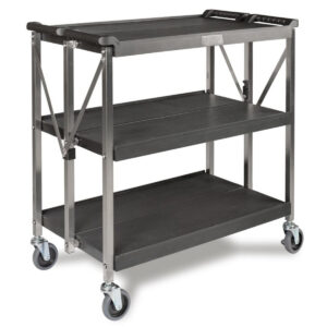 Pujadas 642100 3 Shelf Foldable Service Trolley