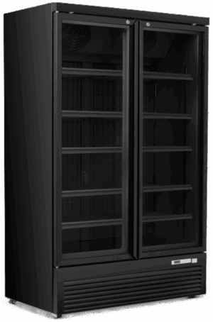 Blizzard BMF2 Double Glass Door Upright Freezer