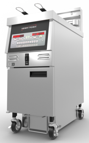 Henny Penny GVE071 1 Well Open Electric Single Fryer with Bulk Oil Disposal