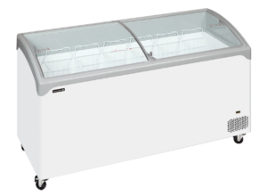 Tefcold NIC501SCEB Sliding Curved Glass Lid Chest Freezer