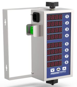 Prince Castle PCT08V 8-Channel Vertical Multi-Display Single/Multi-Function Timer