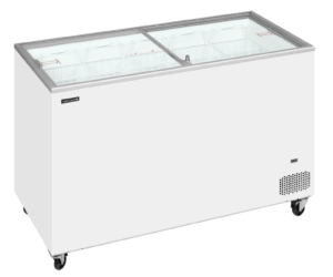 Tefcold IC401SC Sliding Flat Glass Lid Chest Freezer