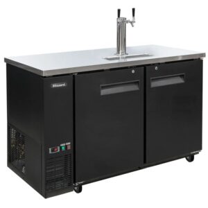 Blizzard KEG2SL Slimline Double Keg Cooler With Riser And 2 x Taps
